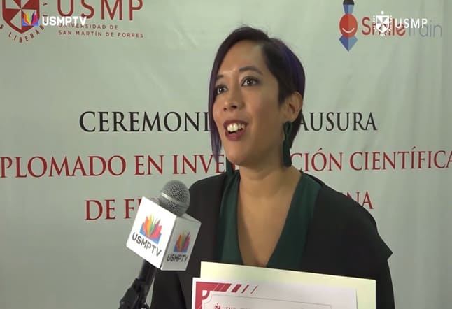 Psicóloga peruana ganó diplomado de USMP